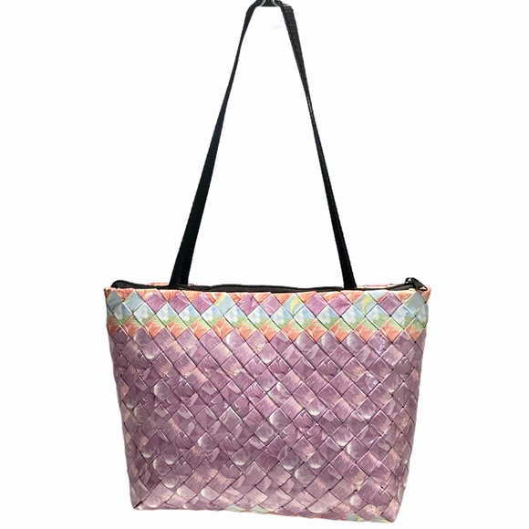 Hand Crafted Handbags - SALE Handmade Shoulder Bag Upcycled Paper Purple